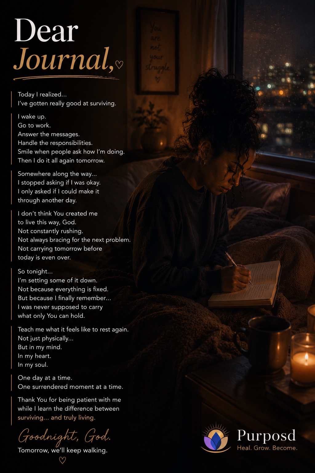 Dear Journal Week 1 — Goodnight, God