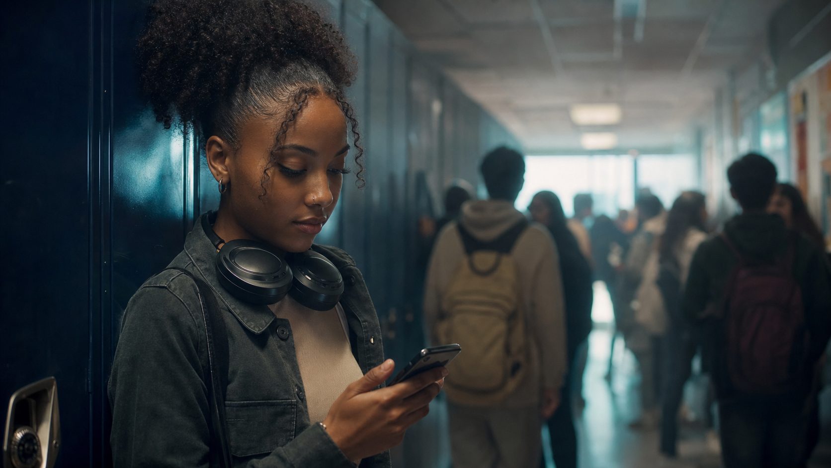 Teen reflections — a young person looking out